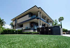 featuring earthy tones is fresh fake lawn